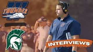 Wheaton VS. Illinois Wesleyan | INTERVIEWS 10/12/24