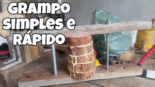 como fazer grampos para colagem de madeira de forma rápido e fácil Diy faça você mesmo