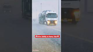 drive safely in rain | truck driving