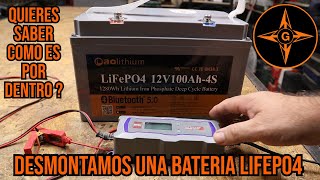 SABEIS COMO ES UNA BATERIA DE LITIO POR DENTRO ?  AOLITHIUN  LiFePO4 12V 100Ah-4S  /  GINESSOT