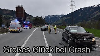 🚒 🏥Verkehrsunfall auf B169 in Zell am Ziller 🚓🚑