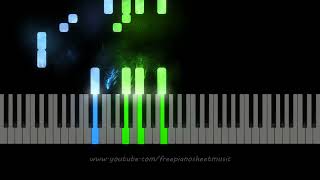 Beatles "Come Together" Piano Version, Synthesia Preview - Piano Tutorial