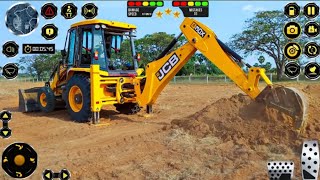 Constructed a New Road in a Town  Excavator JCB Road Roller Android Gameplay #2