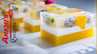 Jello Fruit Cake টা কে বানালো? // Yummy Jelly Cake // জেলি ফ্রুট কেক // নতুন রেসিপি ২০২০