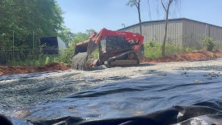 Putting down gravel ft kubota svl 97-2