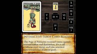 Celtic Cross Wealth: Page of Pentacles in Position 3 Reversed - Financial Immaturity