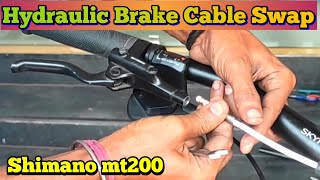 How To Swap Or Change Hydraulic Brake Hose Cable 💯 ✅ Hydraulic Brake Ki Cable Ko Swap kaise Kare?