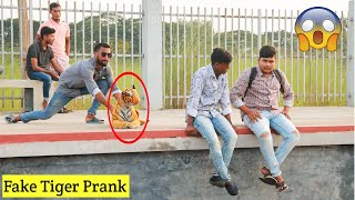 New Fake Tiger Prank on Public (Part-5) ! Tiger Prank Video ! Can't Loughs Alone