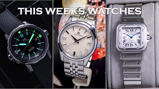 This Weeks Watches -Grand Seiko SBGW235 & SBGA085, IWC Aquatimer, Cartier Santos & More [Episode 30]