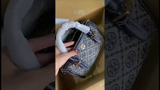 (100% ORIGINAL) Tory Burch Barrel Monogram PROMO 50-70%! Tas Branded -12V17714-