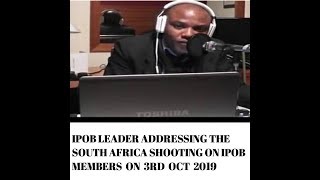 MAZI NNAMDI KANU ADDRESSING THE SOUTH AFRICA PROBLEMS