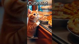 Cute cat Short apple pie story #ytshorts #cutecat