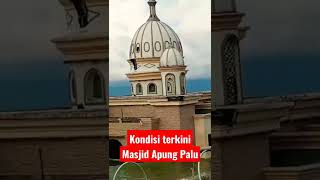 Beginilah keadaan Masjid Apung Palu saat ini.