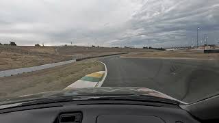 Close call sliding at 85mph Sonoma Raceway 1 tire off track - 94 Integra GSR