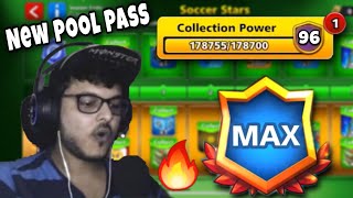 8 Ball Pool - 96CCP WITH 95 BILLION COINS | SOCCER STARS POOL PASS MAXED | ALL REWARDS UNLOCKED💚