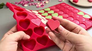 How to make chocolate heart cake decorations?#tadonyny #usa #shorts