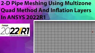 #ANSYS 2D Inflation + Multizone Quad Meshing | Pipe Boundary Layer Mesh | Ansys 2022R1 - Tutorial