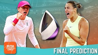 SWIATEK vs SABALENKA Madrid 2024 Final | Prediction