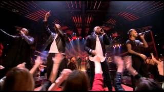 X Factor UK 2013 - week 7 Sun 24th - contestants sing with JLS