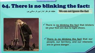 There is no blinking the fact | Learn idioms