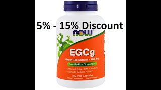 Discount - Now Foods, EGCg, Green Tea Extract, 400 mg, 180 Veg Capsules Review