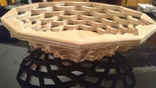 A simple Scroll Saw Bowl. Scroll saw for beginners #009