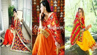 Latest Phulkari Punjabi Suits | Phulkari Suits Designs | Plain Suits with Phulkari |