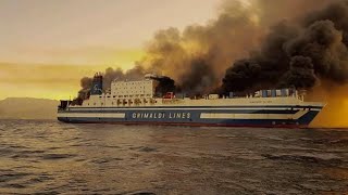 POŻAR NA Euroferry Olympia