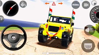 Dollar (Song) Modelled Yellow Mahindra Thar💪😈 || 4x4 off-road Android Game || Village stunt