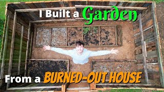 I turned Wood from a Burned-out House into a Garden!