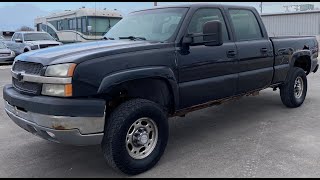 2004 CHEVROLET 2500HD 4X4 *DURAMAX* HAMMERDOWN AUCTIONS