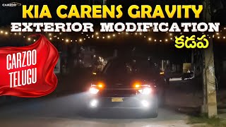 KIA CARENS GRAVITY EXTERIOR MODIFICATION || CARZOO HYDERABAD