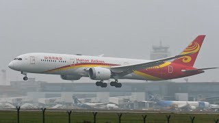 Misty morning at Belgrade. HAINAN Airlines Dreamliner at Nikola Tesla airport! #dreamioner #B787