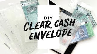 DIY CLEAR CASH ENVELOPE