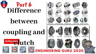 6| difference between coupling and clutch  #coupling  #clutch  #bme