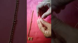 Long vati mangalsutra design making at home-133 #shorts