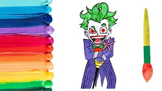 How to draw haw to draw Joker drawing 💚🃏💣🔥 Drawing for kids | Рисуем Джокера