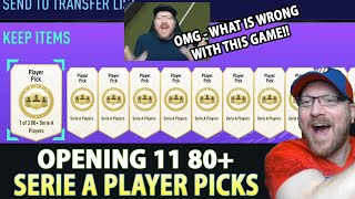 PACK OPENING 11 80+ Serie A Player Picks Team of the Season Packed - FIFA 21 Ultimate Team FUT TOTS