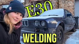 E30 Welding. Taillight restoration. Сварочные работы, реставрация фонарей е30