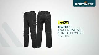 Portwest PW3 Women's Stretch Work Trouser (PW380)