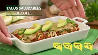 Tacos Saludables de Pollo y Calabaza | Nutrioli