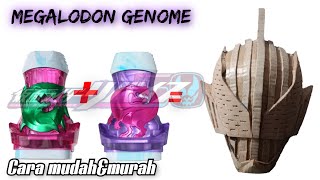 How To Make Kamen Rider Revice  Helmet-Megalodon from cardboard-||仮面ライダーリバ イス@tokuteknik237