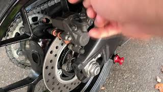 Stop motorcycle squeaky brakes. Honda CBR1000rr