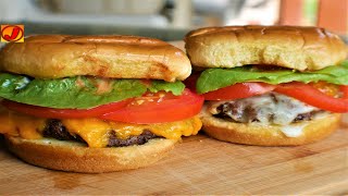 Grilled Cheeseburgers on Ninja Foodi Smart XL Grill | Ninja Foodi Smart XL Grill Recipes