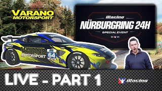 Nurburgring 24 in GT4 | iRacing Special Event Nordschleife Aston Martin | 24h of Nurburgring Part 1