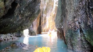 Is it a cave or a tunnel? EL NIDO #beach #itsmorefuninthephilippines #palawan #elnido #philippines