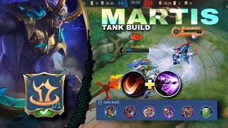 MARTIS TANK BUILD WITH SPELL AND SKILL COMBO 2022 #mlbbcreatorcamp #mobilelegends #martiszodiac