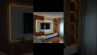 #tv unit #background wall panelling & louvers ##