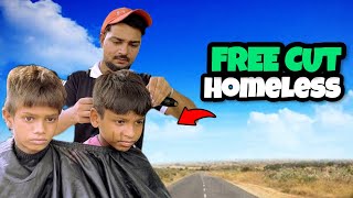 Homeless Man Haircut Transformation 🤔 | Barber Gives Homeless Free Haircuts | Homeless Free Haircut