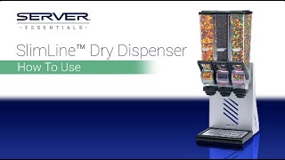 Server SlimLine Dry Dispenser - How to Use